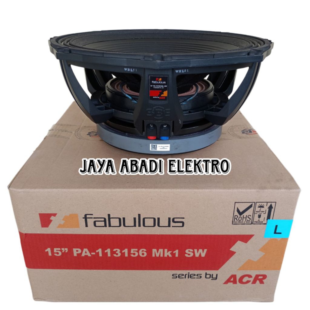 Speaker Fabulous 15 inch PA 113156 MK1 SW