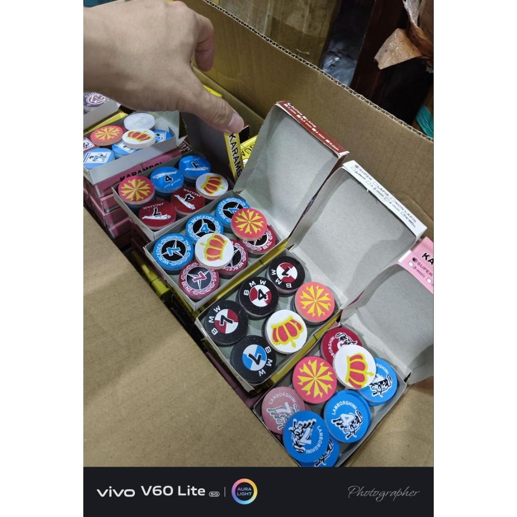 Koin Biji Permainan Karambol Ukuran Super Diameter 3 CM Tebal 5 Mili