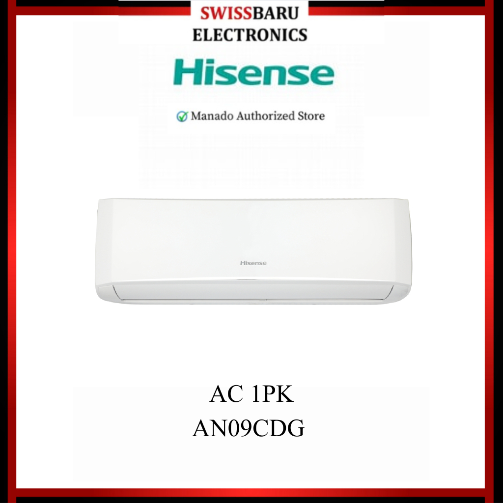 MANADO - AC 1PK HISENSE AN09CDG (LENGKAP)