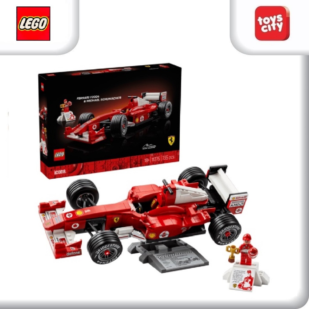 Lego Icons 11375 Ferrari F2004 & Michael Schumacher 735 Pcs Building Blocks Set