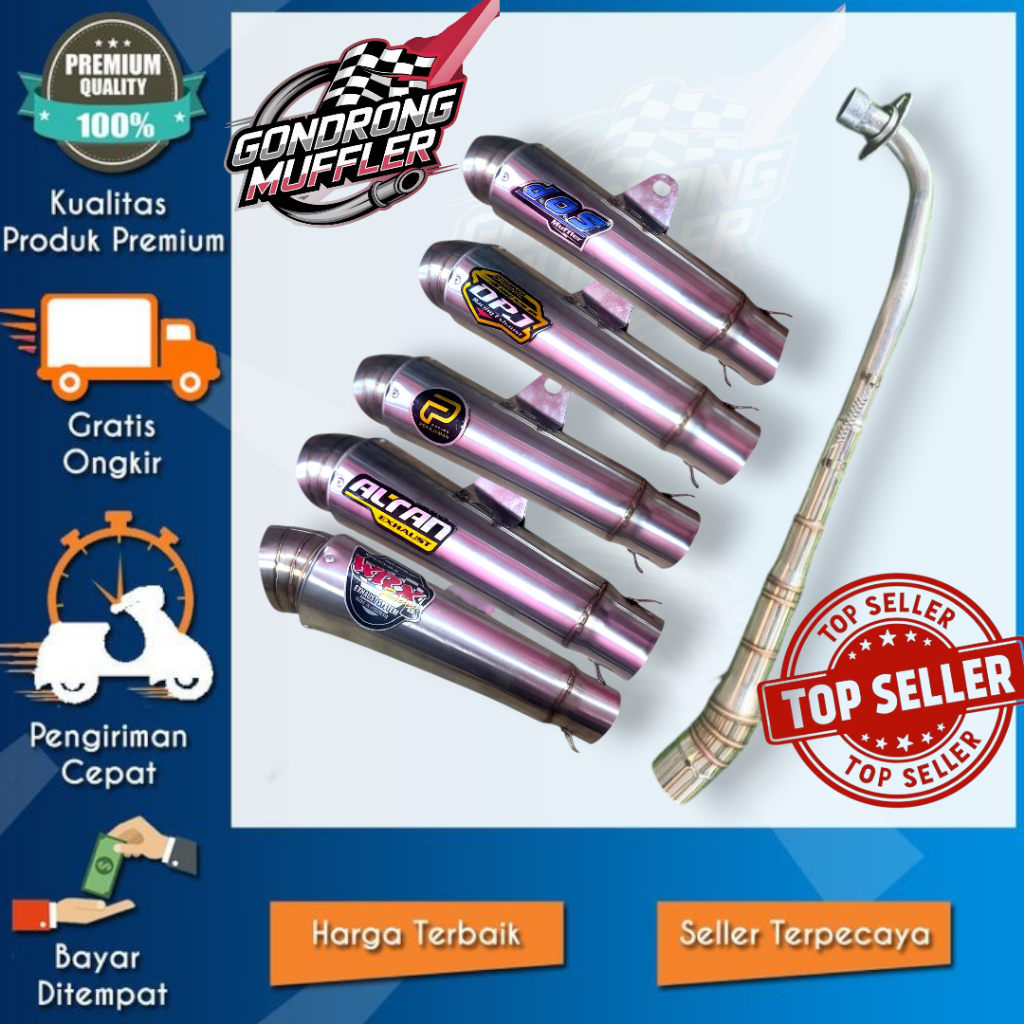 KNALPOT RACING NETRAL BEBEK JIGSAW KEONG TITAN INLET50 DOS BUAT GRAND FULSYSTEM