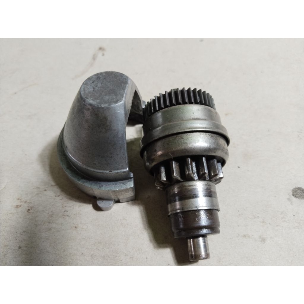 pinion gigi stater one way Honda Beat FI stater kasar ori copotan motor