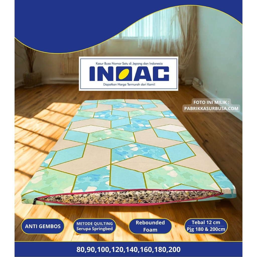 Kasur Busa inoac Rebonded 100x180x5 / 100x200x5 Kasur Lantai Inoac / Kasur Lipat Inoac Busa ANTI GEM
