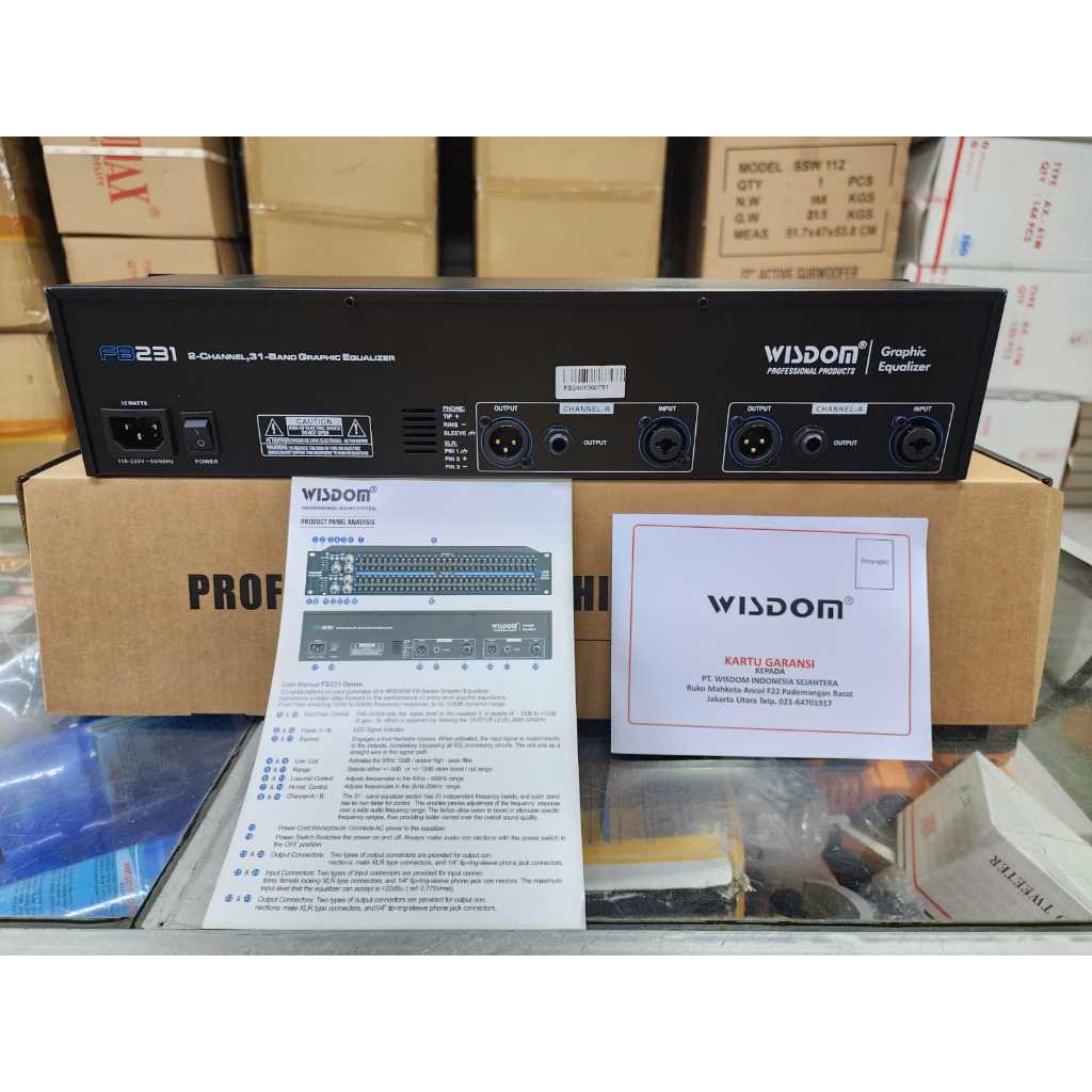 Equalizer Wisdom FB231 2x 31 Band Stereo Graphic