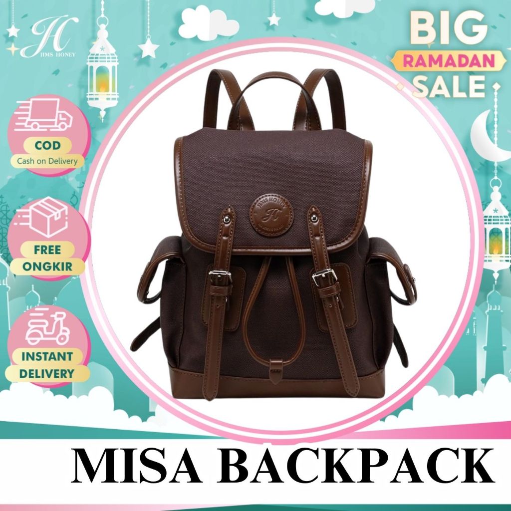 JIMS HONEY FOREVER Tas Ransel Misa Backpack Tas Laptop Wanita Terbaru 2025