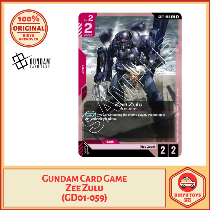 Gundam Card Game Zee Zulu (GD01-059) ENGLISH EN ORIGINAL