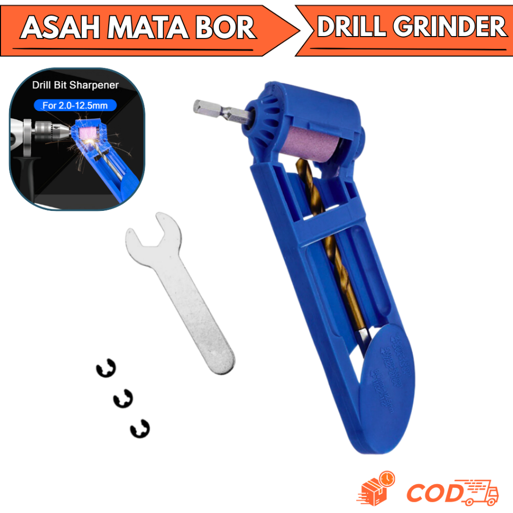 Pengasah bor portable penajam asesoris bor drill grinder mini