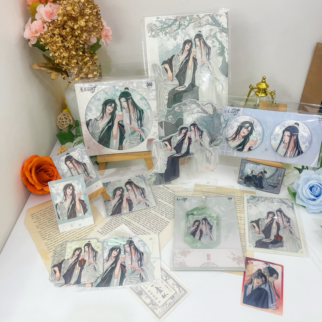 OFFICIAL Starry x Medicos x MDZS Mo Dao Zu Shi Lan Wangji Wei Wuxian Wangxian Standee Badge Jimat Ke