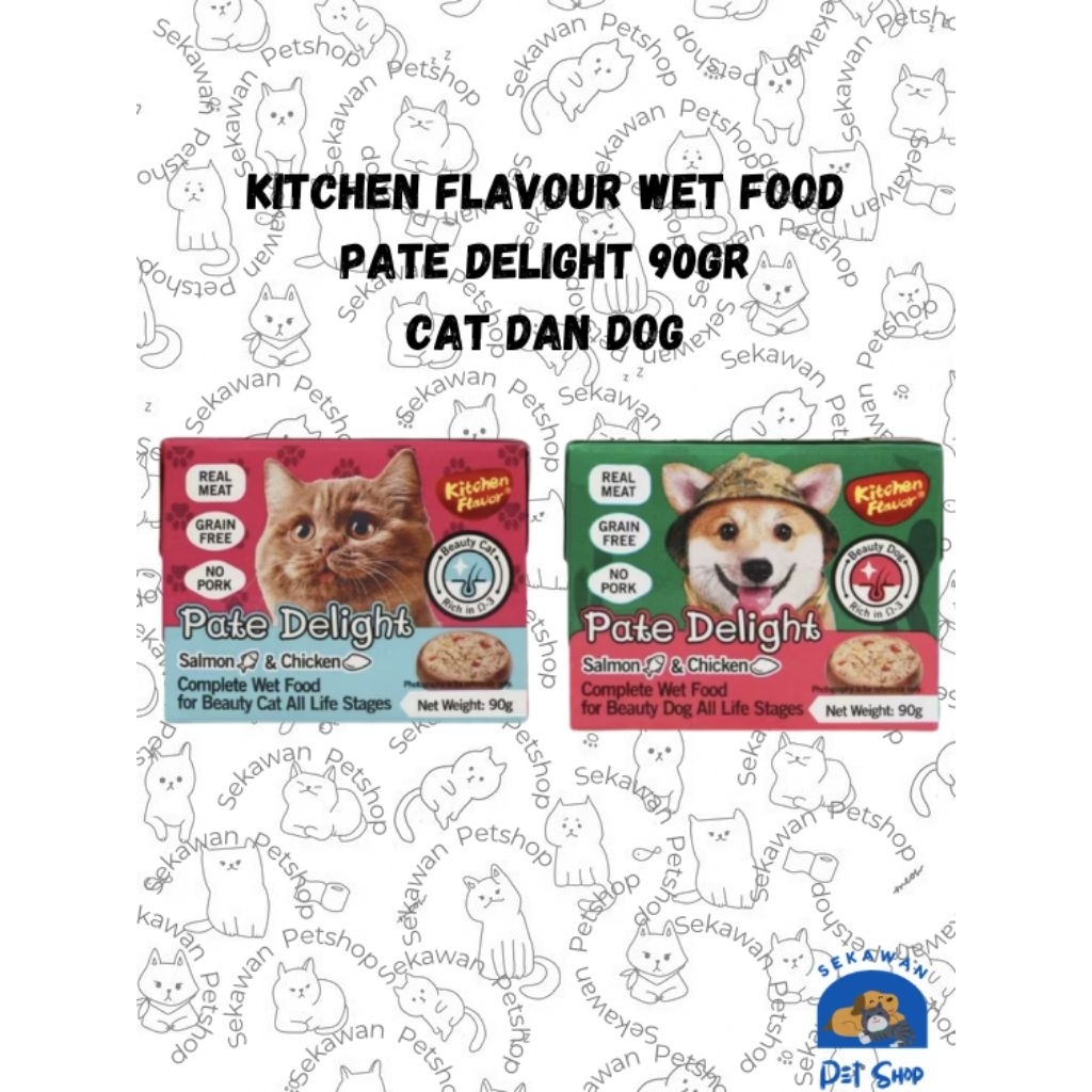 Kitchen Flavor Wet Food Pate Delight 90gr – Cat & Dog