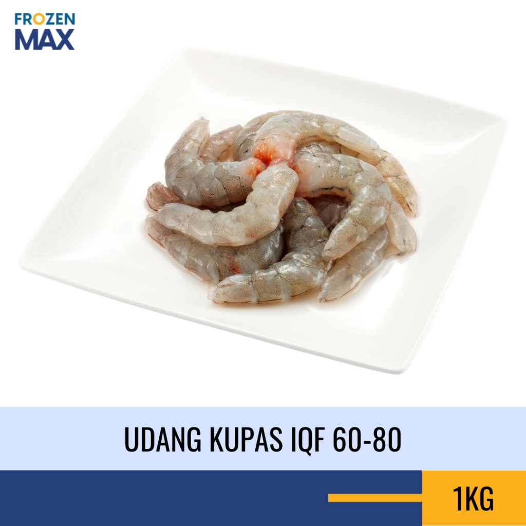 Udang Kupas 1kg - Udang Vaname Kupas IQF