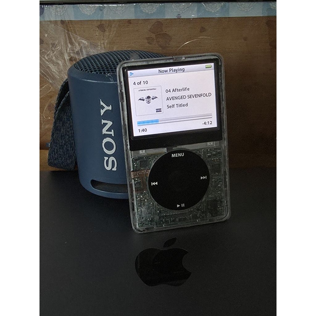 iPod Classic 5 th Transparan with Bluetooth ssd 16gb