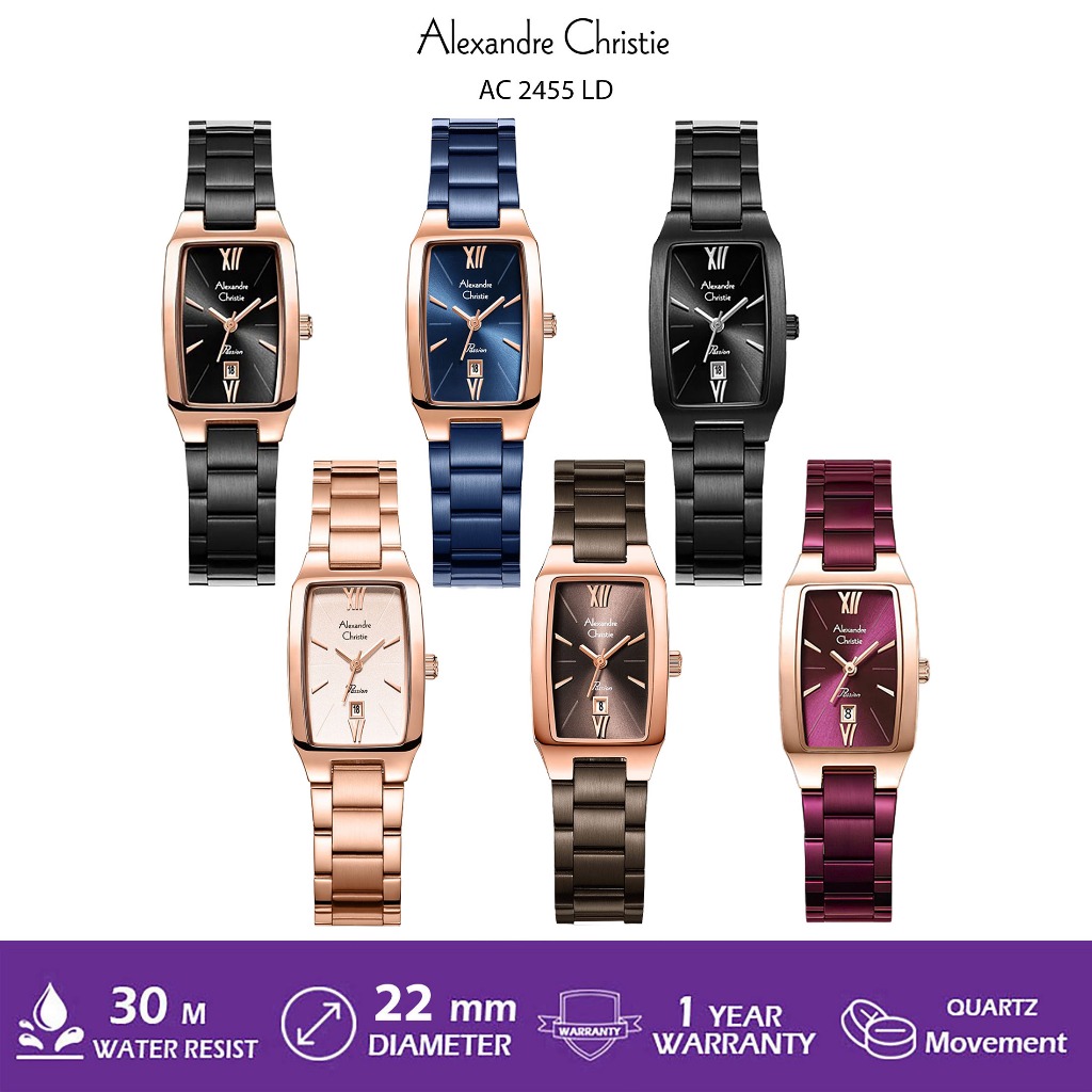 AC 2455 Jam Tangan Wanita Alexandre Christie AC2455 Original Garansi Resmi