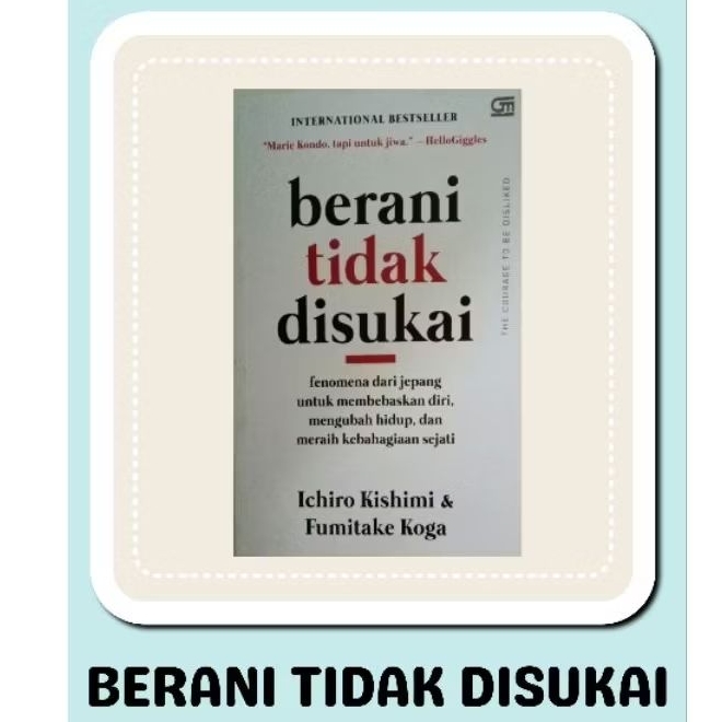 PRELOVED BUKU ORIGINAL BERANI TIDAK DISUKAI