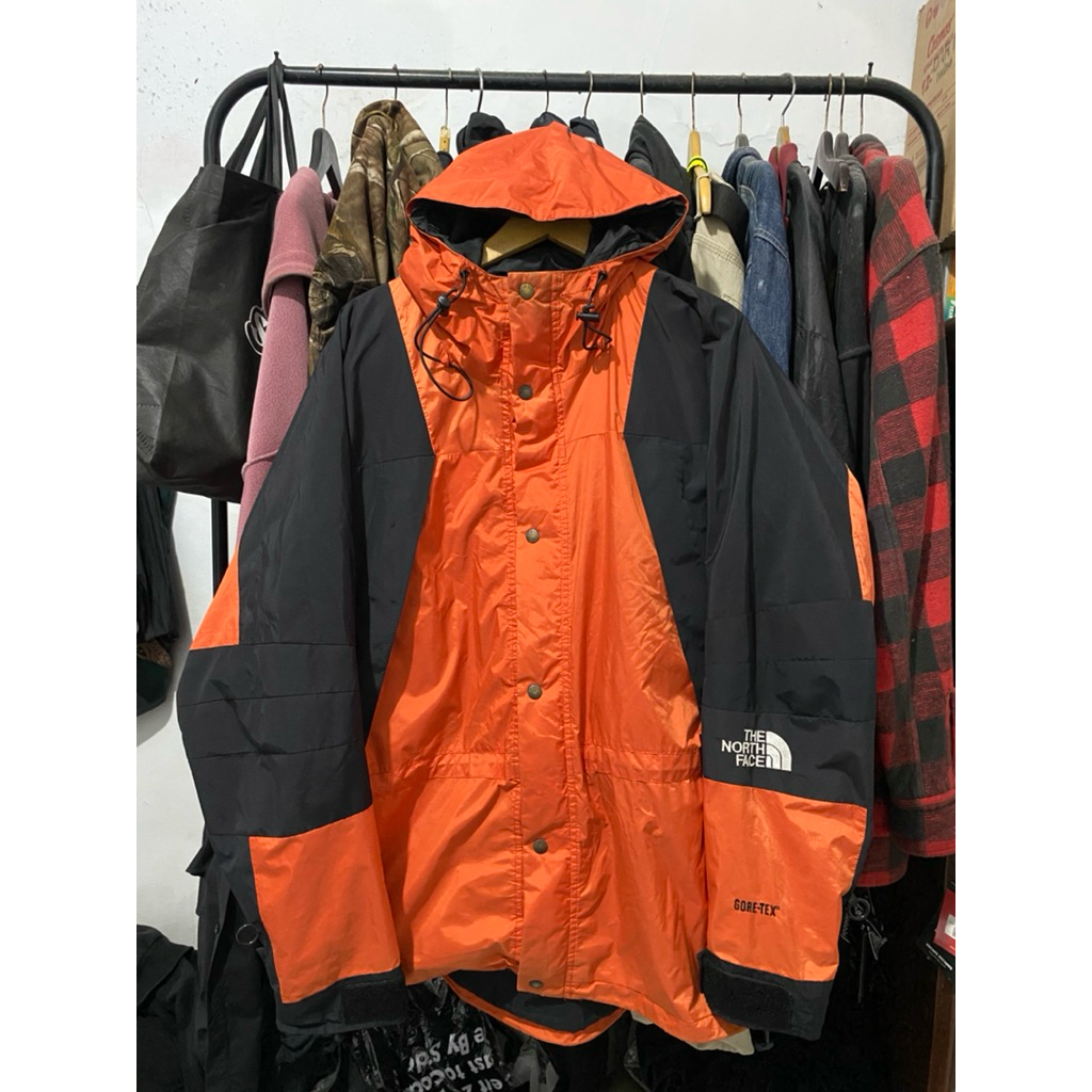 jacket tnf vintage goretex orange black