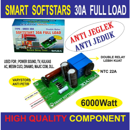 softstart anti jeglek 30a full load