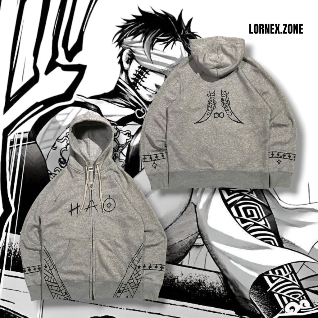 REWORK HOODIE ZIPPER QIN SHI HUANG | HOODIE UNIQLO DUAL ZIP