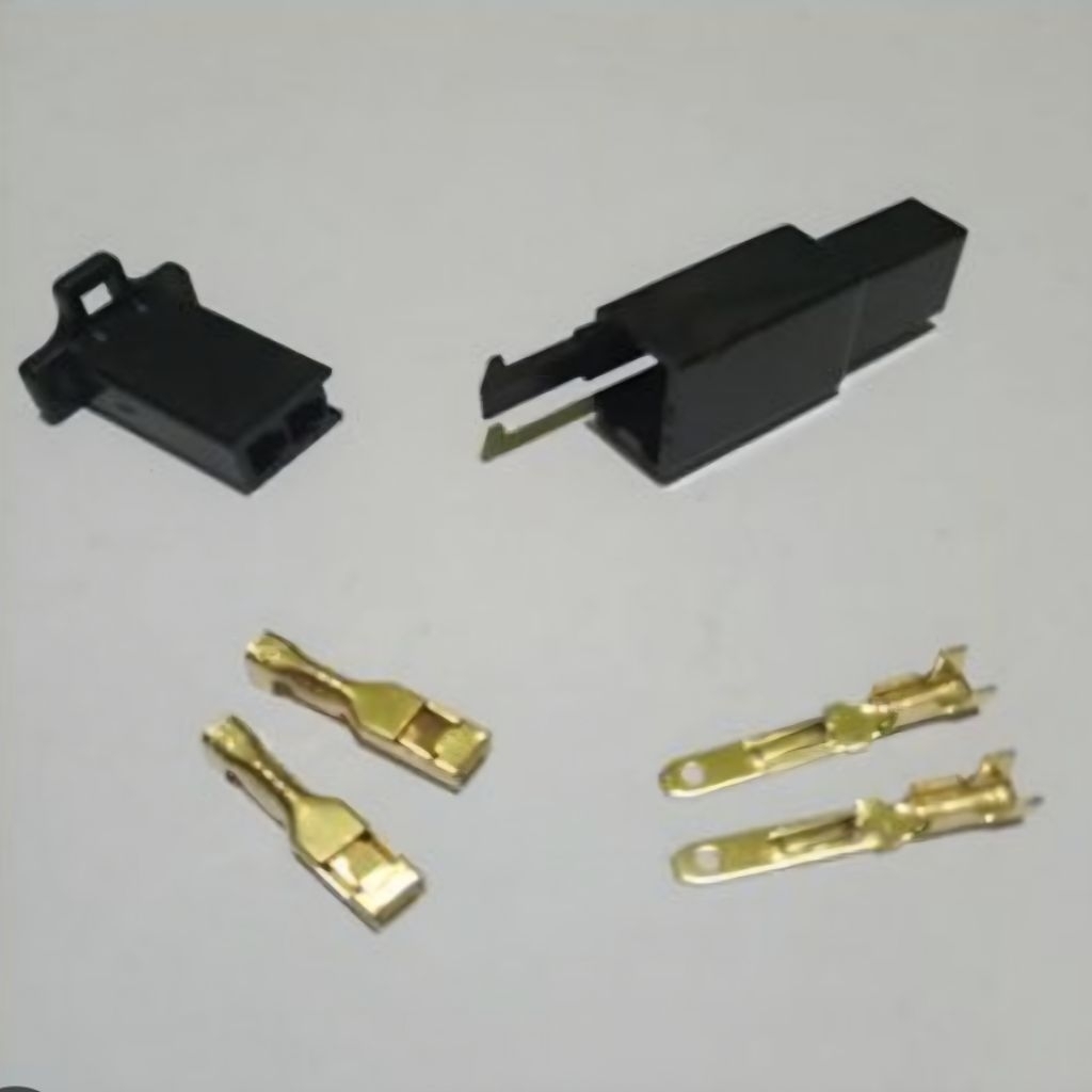 Soket 2 pin kecil / Socket 2 pin kecil / Nylon / Female / Betina
