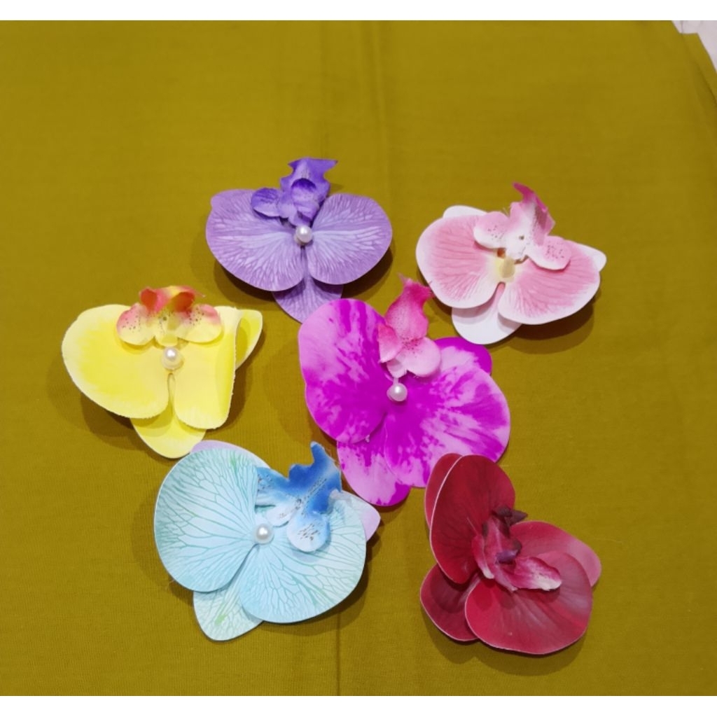 jepit bunga anggrek/ jepit bunga sanggul
