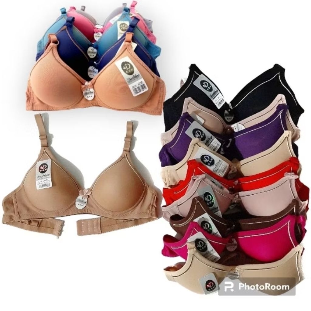 Grosir Isi 6 Bra Busa Murah Tanpa Kawat Daililing Toyazi A6 / BH wanita perempuan Polos Tidak bisa p