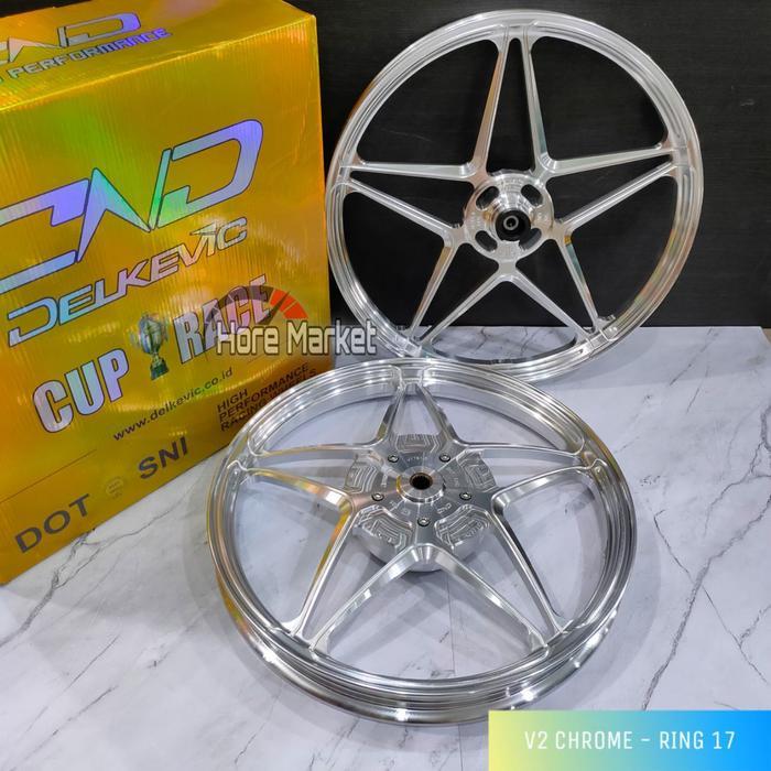 VELG DELKEVIC X1 V2 RING 17 VARIO 125 / 150 - MIO SPORTY / MIO J / SOUL / SMILE 115 R17 BINTANG RACI