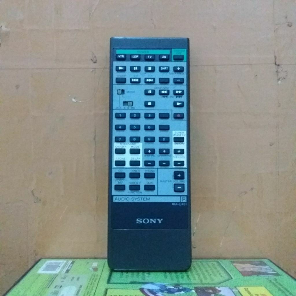 REMOTE AUDIO SYSTEM SONY SERI RM-U451 ORIGINAL