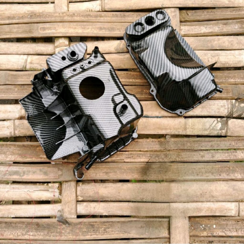 BOX FILTER SATU SET  BEAT KARBU FULL CARBON