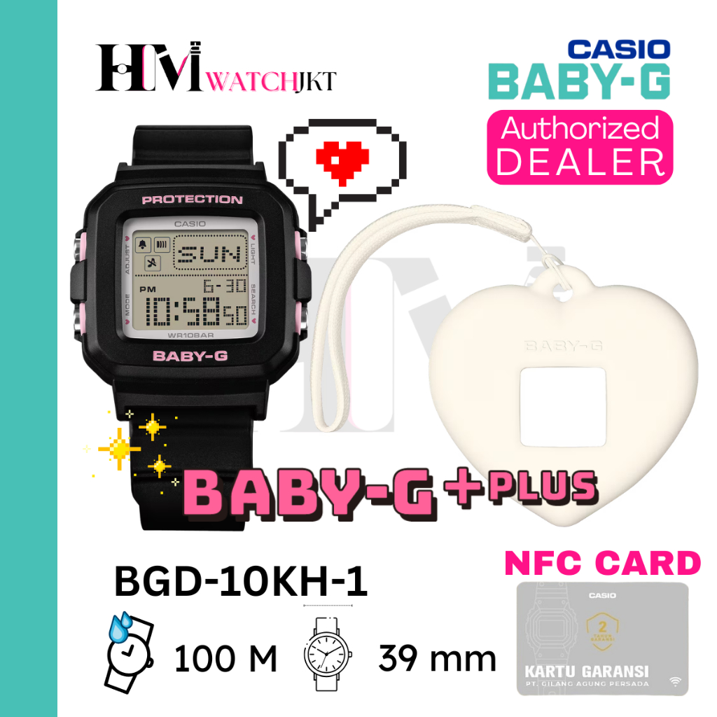 CASIO BABY-G BGD-10KH-1DR Jam Tangan Wanita Original Digital Antiair BGD-10KH-1 BGD-10