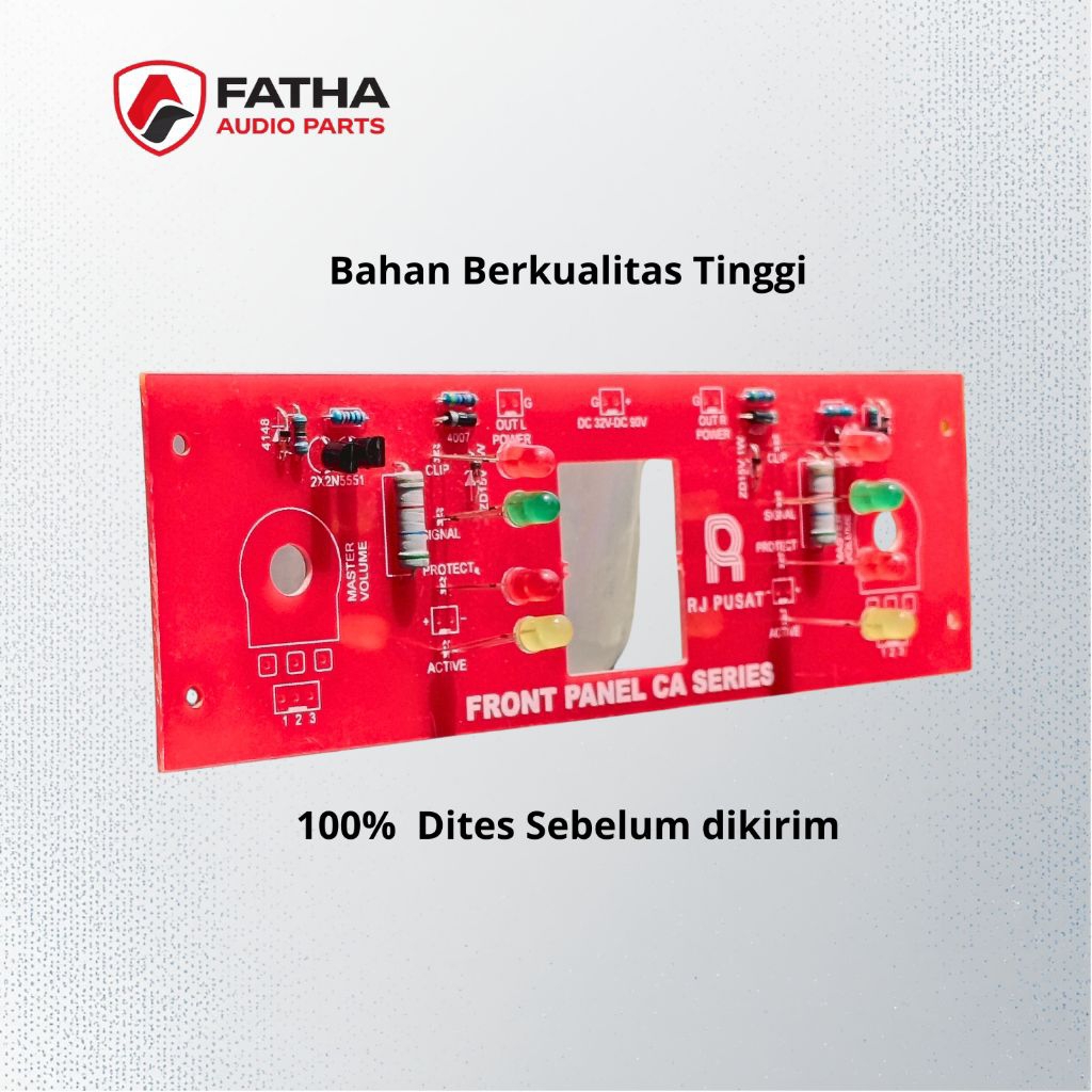 PCB Front Panel Amplifier CA Series | Panel Indikator Power Amp CA5 CA10 CA20 CA30 | Modul Panel Dep