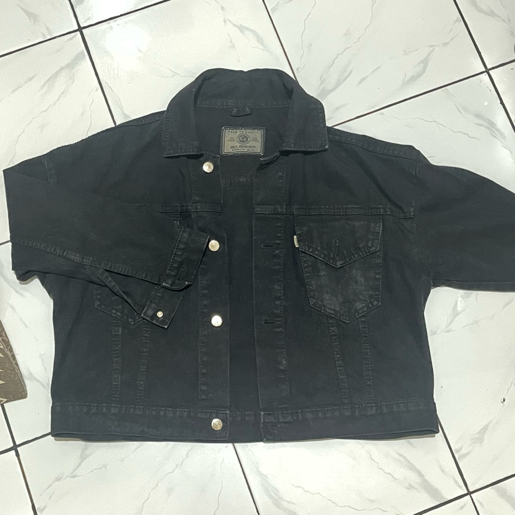 Jaket Jeans Hitam Unisex [PL]