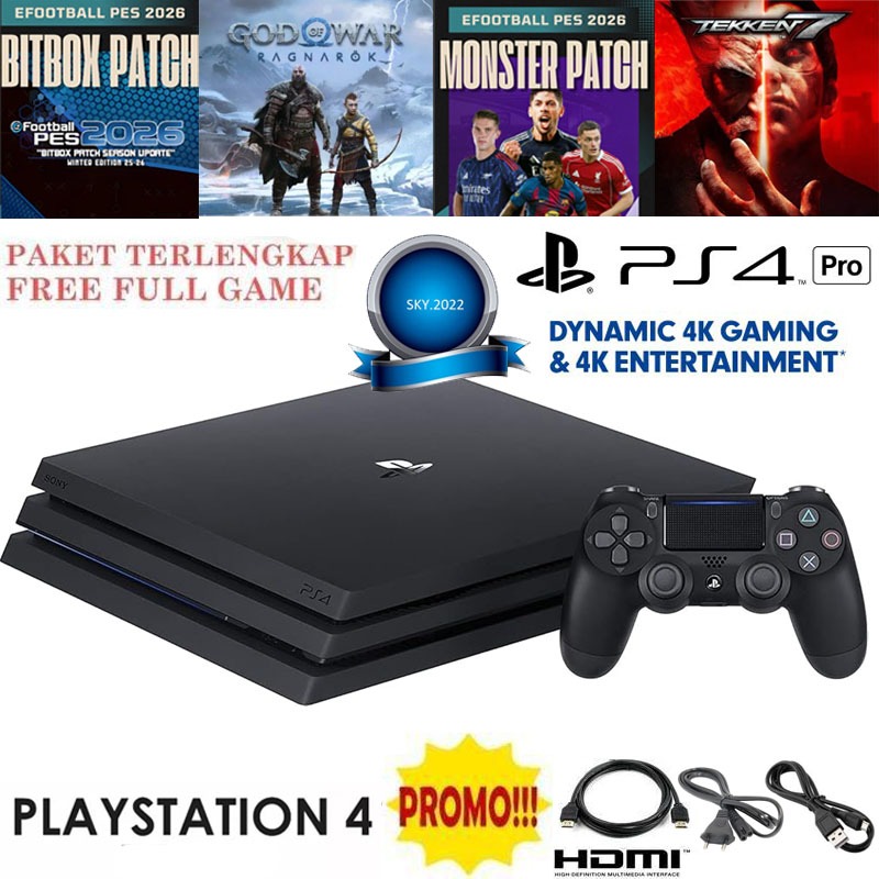 PS4 PRO 1TB - HEN 9/11/12 Paket Lengkap