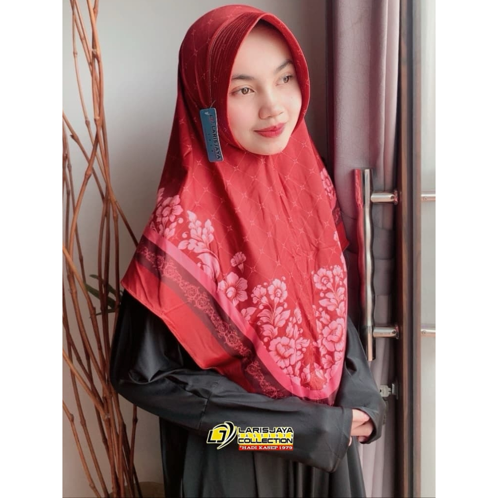 Hijab Instan Printing Jilbab Bergo Instan Kerudung Printing Instan Bergo