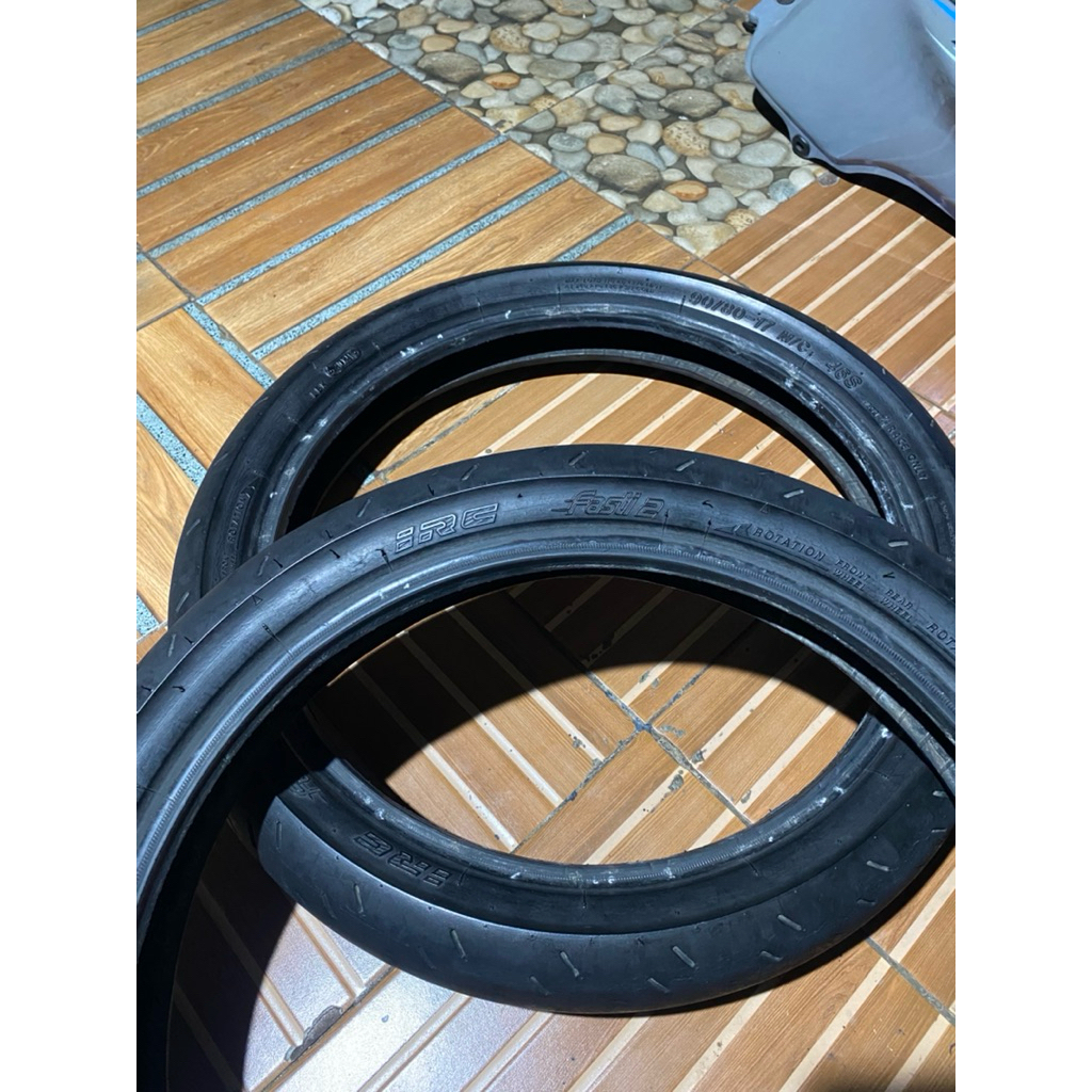 SEPASANG Ban Motor Tubeless IRC FASTI 2 90/80-17 BEKAS LAYAK PAKAI