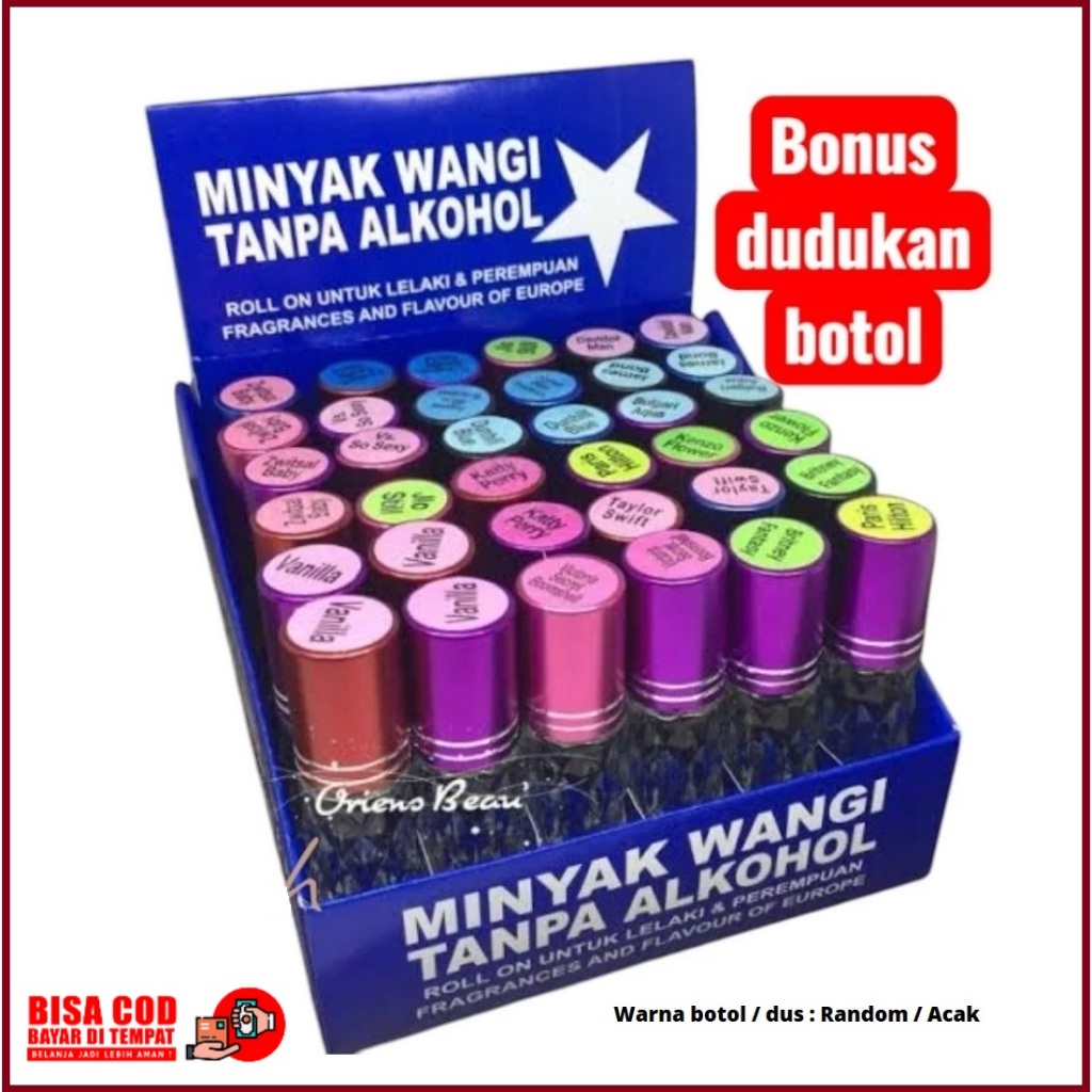 Parfum Roll On Isi 30 Bonus Tatakan Dus