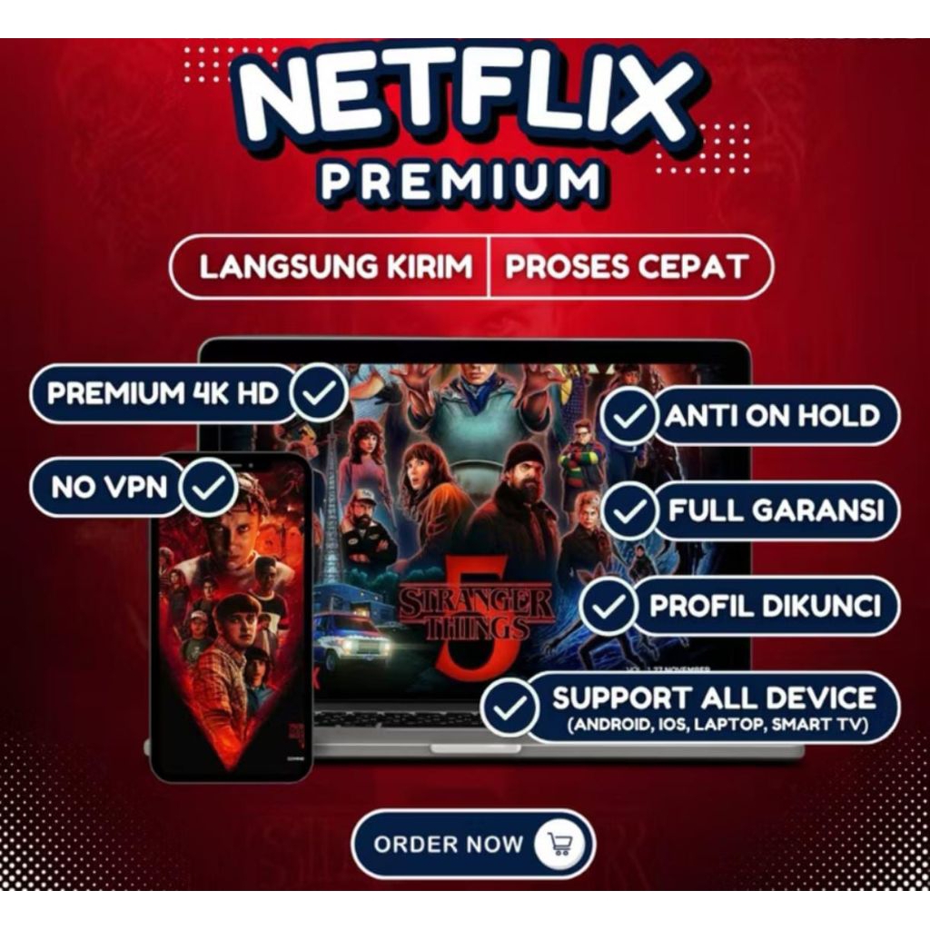 NETFLIXX TERMURAH PRIVAT 1/2/3 BULAN BEST SELLER NETFLIX