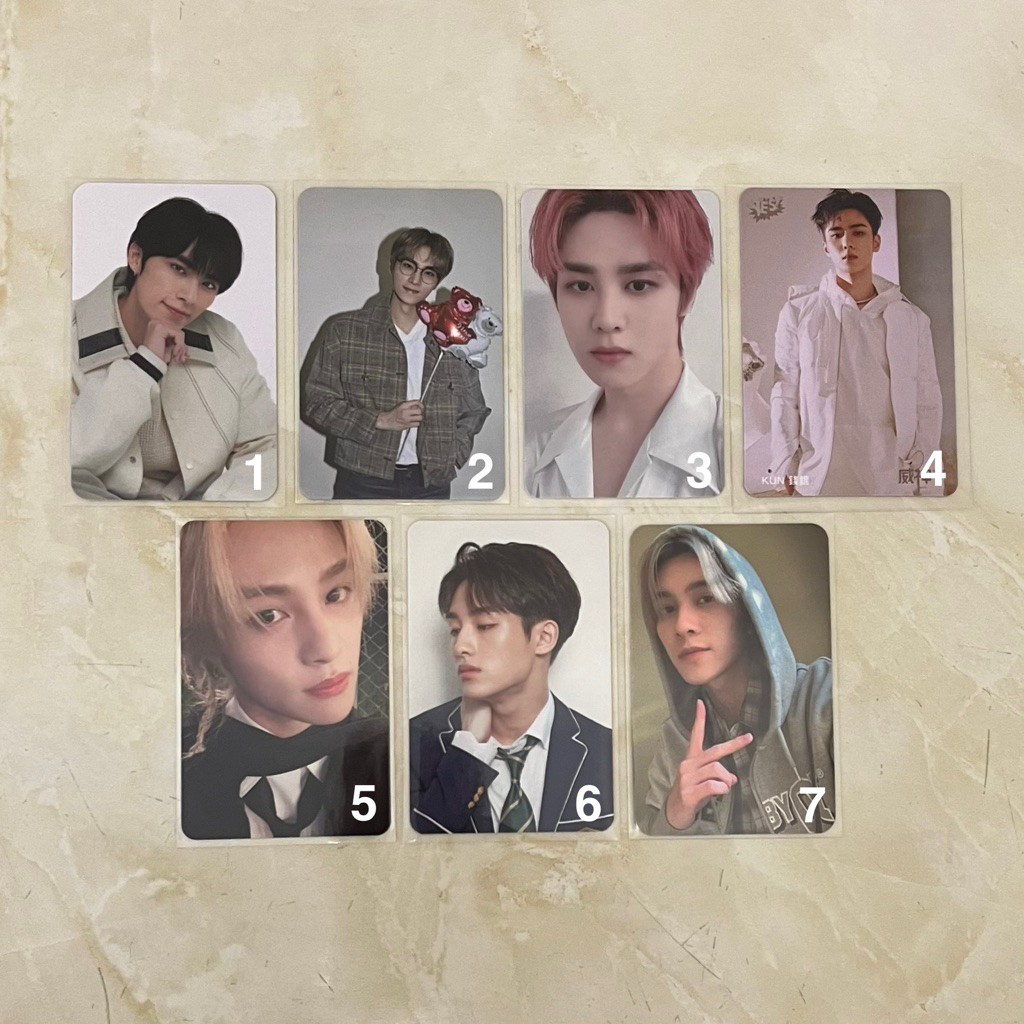 [ SALE ] Ready Stock PC Photocard AAB NCT WayV Kun Winwin Xiaojun Hendery Trading Card TC XYZ Awaken