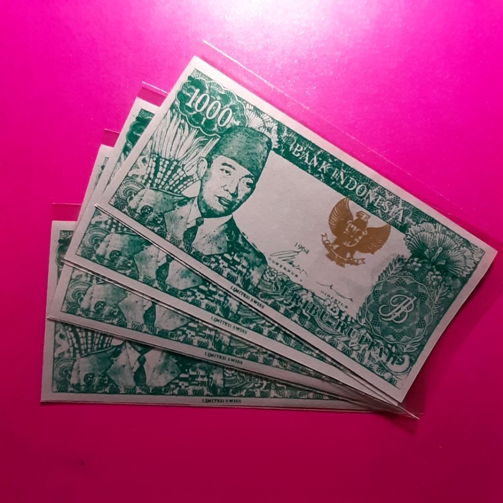 uang 1000 rupiah sukarno replika tahun 1964