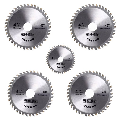5 Pcs Mata Gergaji Gerinda 40T Sirkel Circular Serkel Pemotong Potong Semua Jenis Kayu