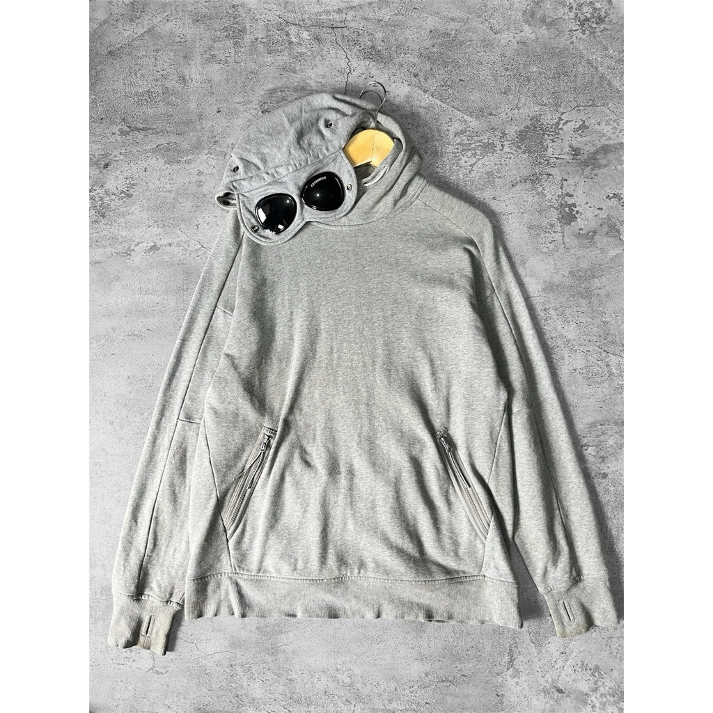 Hoodie Cp Company Grey Diagonal Fleece