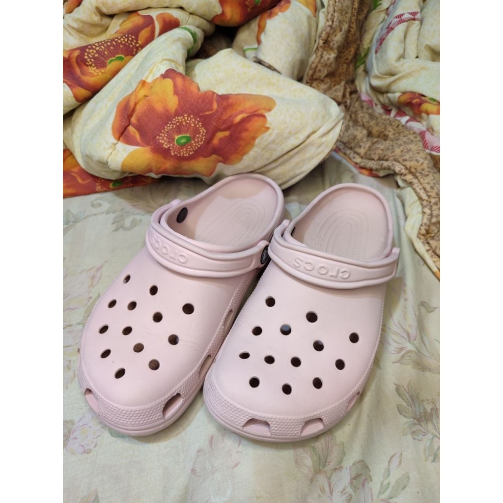 Crocs Classic Clog Pink Preloved ORI ukuran M7 W9 39-40