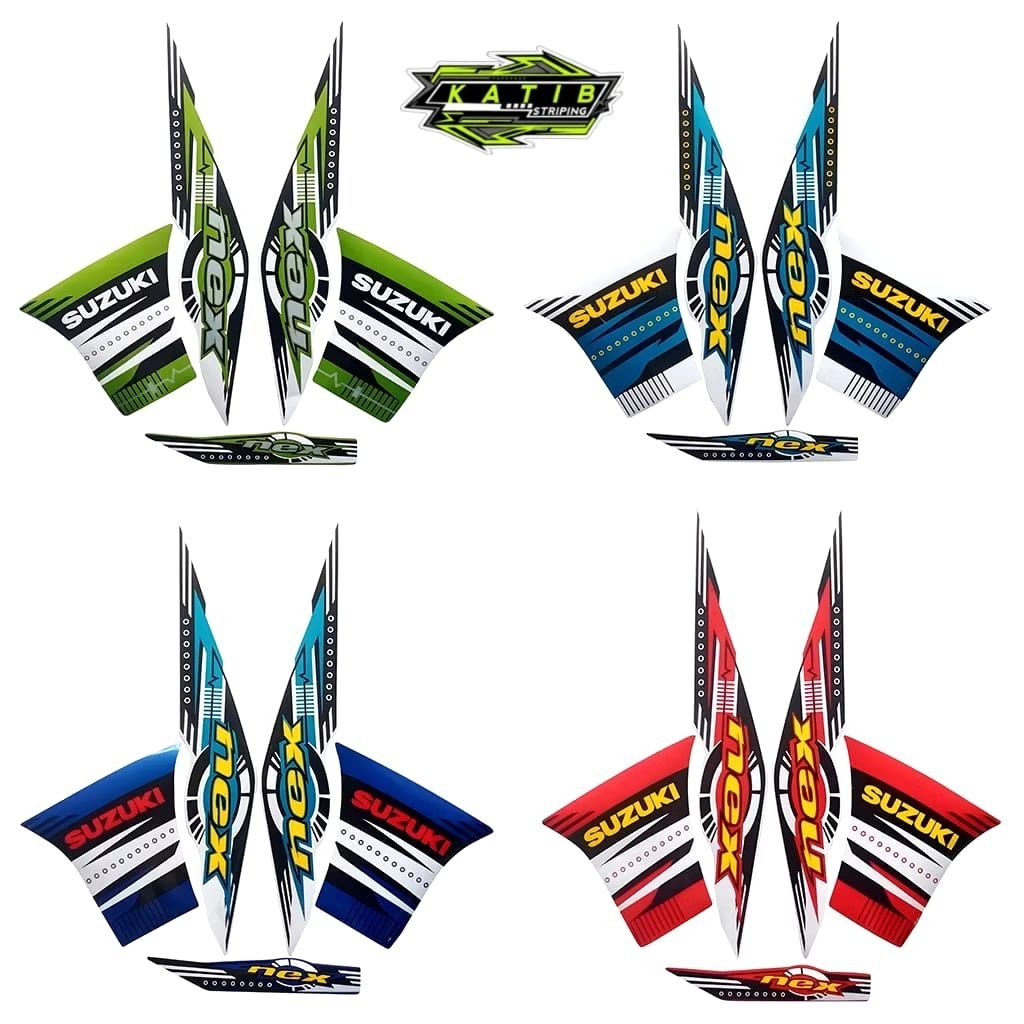 STRIPING SUZUKI NEX 2014 LENGKAP FULLSET ORIGINAL LOOK-STIKER SUZUKI NEX 2014 LENGKAP FULL BODY