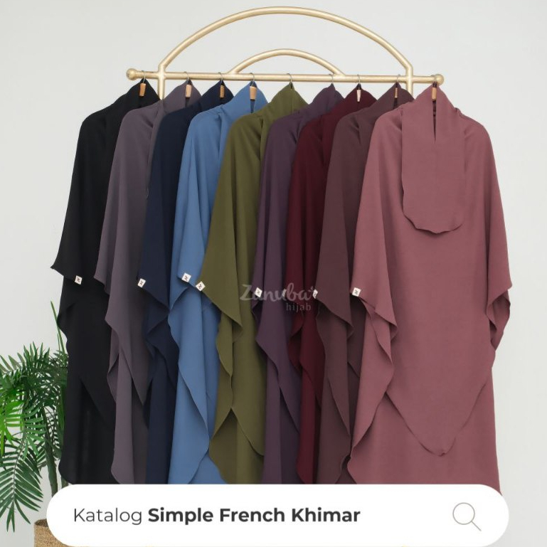 French Khimar FK Crinkle Jilbab Syarie Zanuba Hijab Official