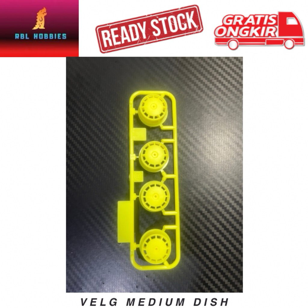 Tamiya Velg Medium Dish PP Original Loose Kit Mini4WD