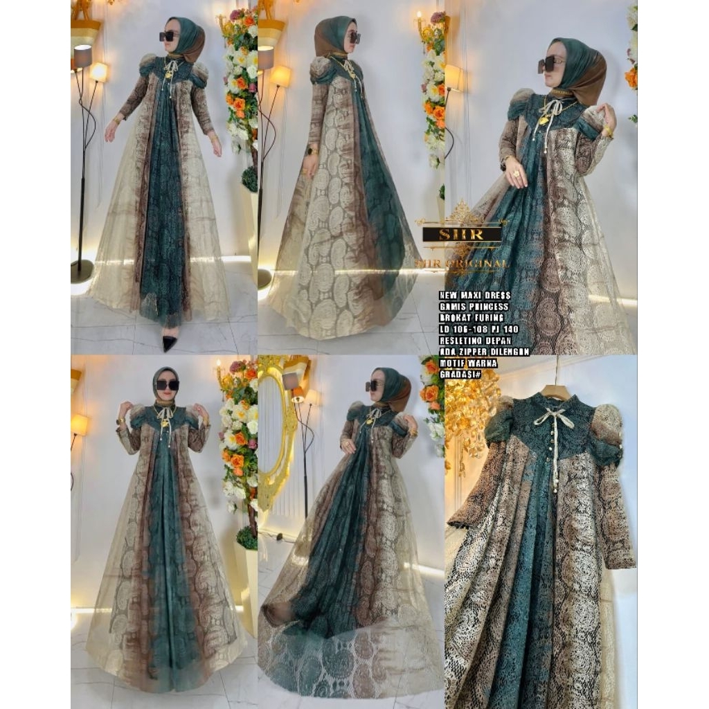 gamis SHR bordir arjuna ory100%