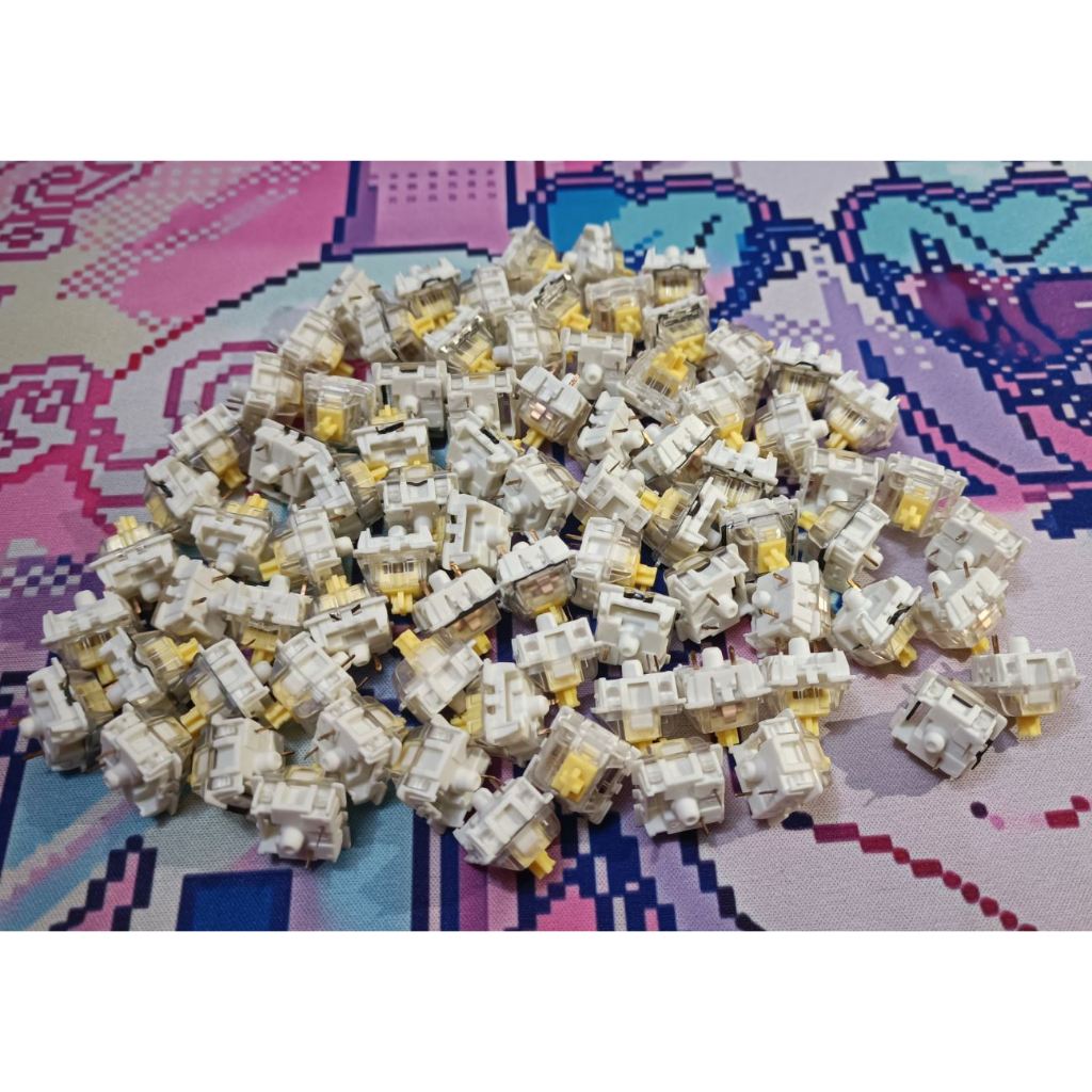 Switch Gateron Pro Yellow Linear 5 Pin (80 Pcs)