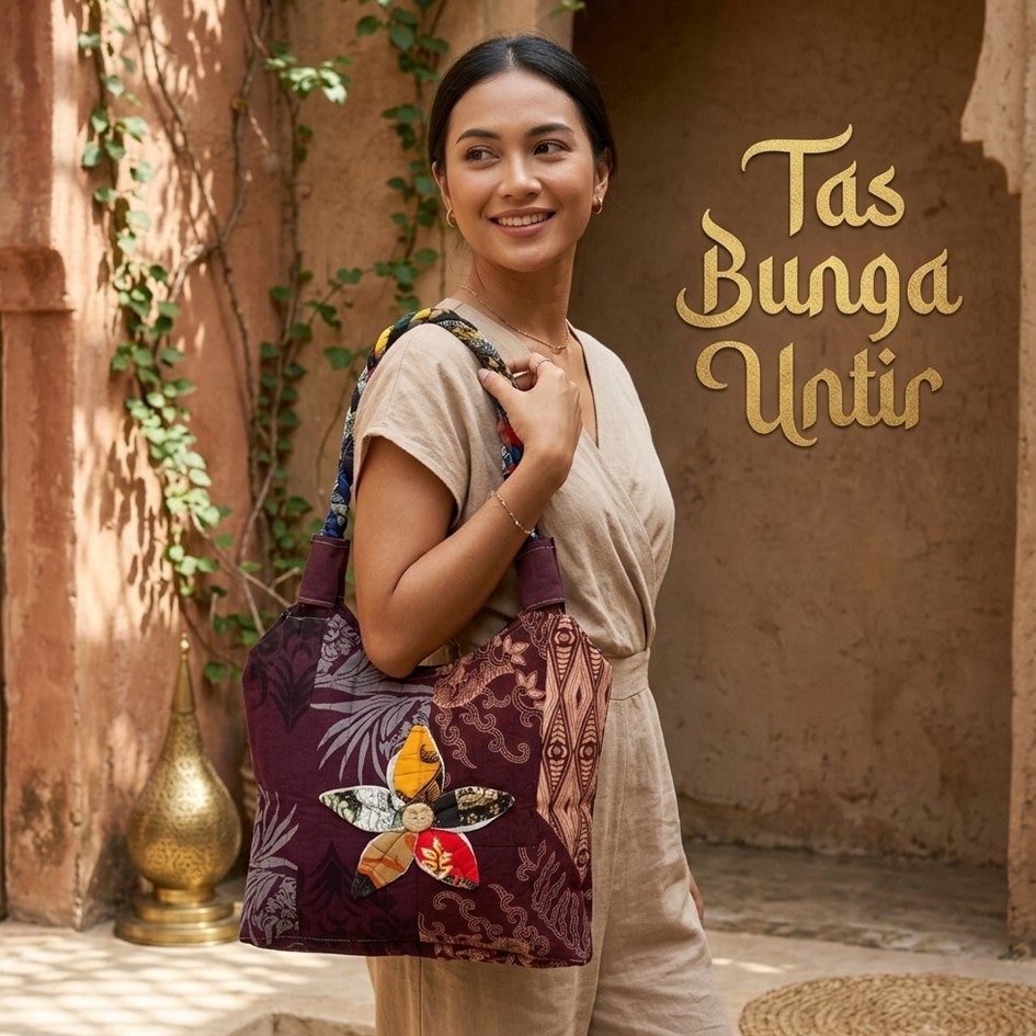 Tas Batik Totebag Batik Tas Jogja Model Bunga Untir Riens Collections