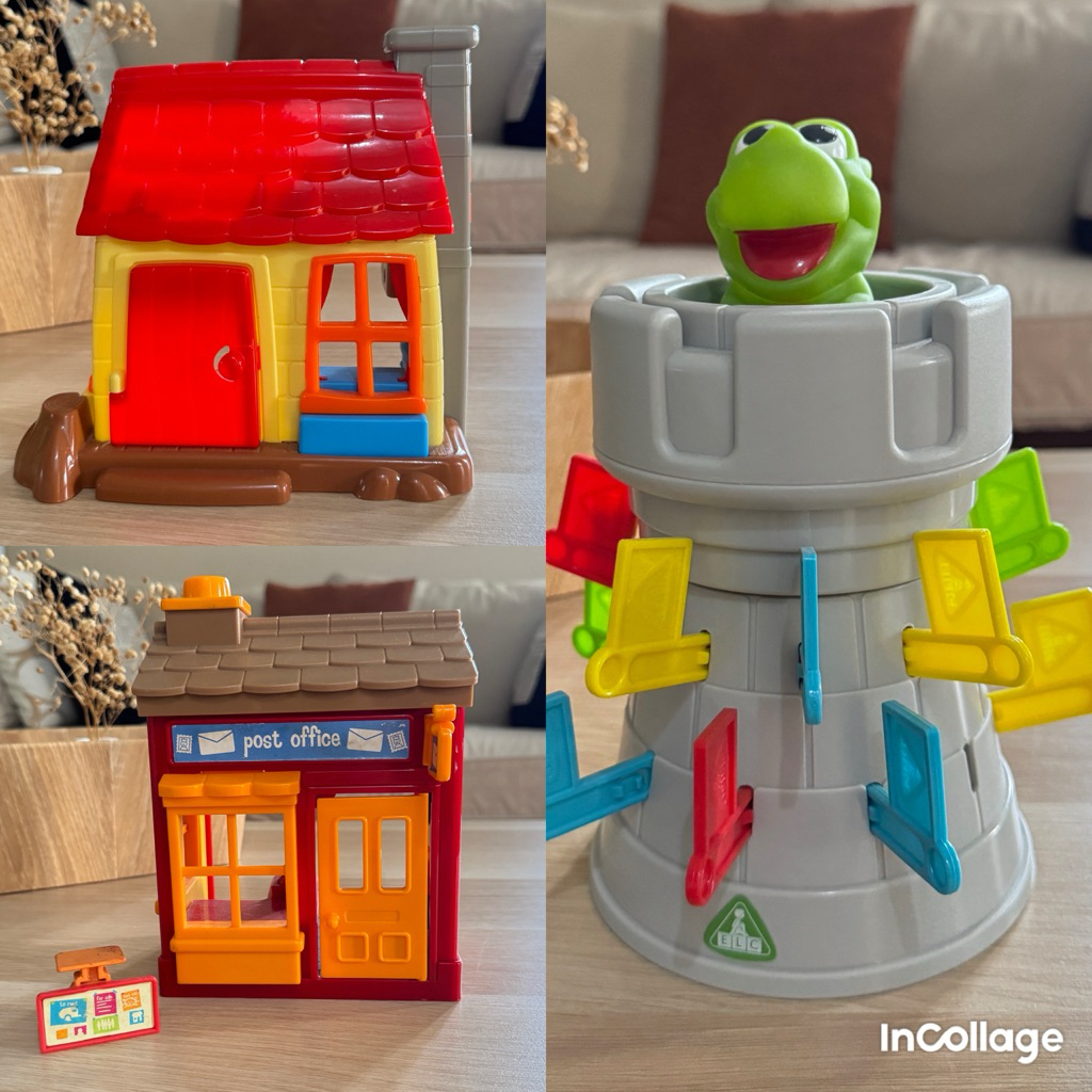 Diorama - rumah peternakan - Elc -fisher price - Barbie - Preloved