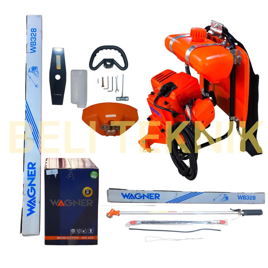 Mesin potong rumput WAGNER WB328 2 tak 30.5cc