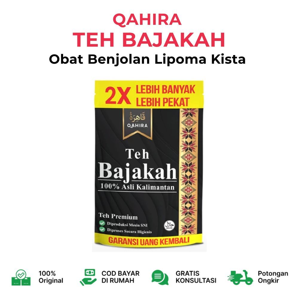 QAHIRA TEH BAJAKAH Obat Herbal Kista Lipoma Tanpa Operasi Untuk Benjolan Kelenjar Aman Halal BPOM