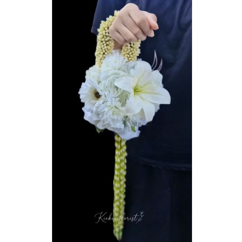 Buket bunga wedding/ronce melati/buket bunga ronce/wedding
