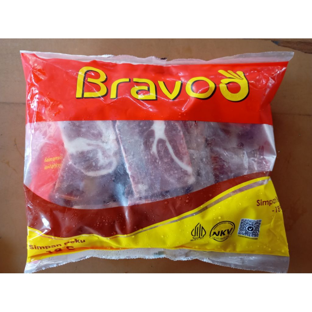 Bravo daging sapi  potongan rendang 1kg